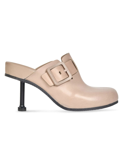 Shop Balenciaga Women's Mallorca 80mm Mule In Taupe