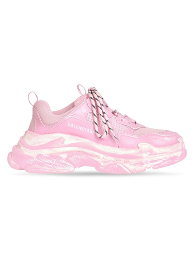 Shop Balenciaga Women's Triple S Faded Sneaker In Pink Faded