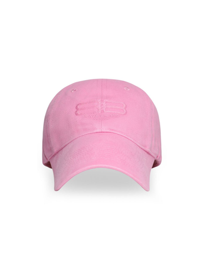 Shop Balenciaga Women's Bb Paris Icon Cap In Pink