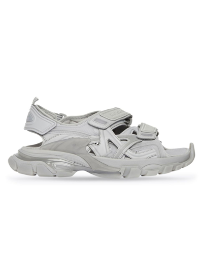 Shop Balenciaga Men's Track Clear Sole Sandal In Grey