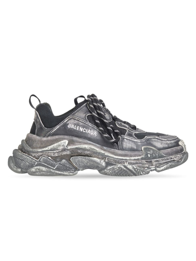 Faded Triple S Sneaker Black In Grey