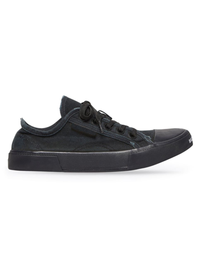 Shop Balenciaga Men's Paris Low Top Sneaker In Black Black