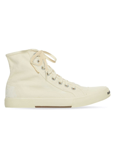 Shop Balenciaga Men's Paris High Top Sneaker In White White