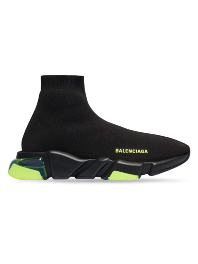 Shop Balenciaga Men's Speed Clear Sole Sneaker In Black Clear