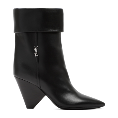 Shop Saint Laurent Niki Ankle Boots Shoes In Black