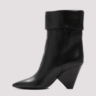 Shop Saint Laurent Niki Ankle Boots Shoes In Black