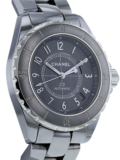 Pre-owned Chanel 2000  J12 39mm In Grey