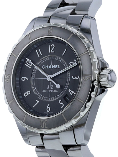Pre-owned Chanel 2000  J12 39mm In Grey