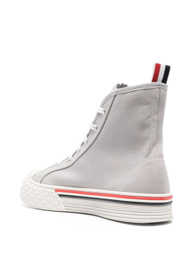 Thom Browne Collegiate High-top Trainers In Grey