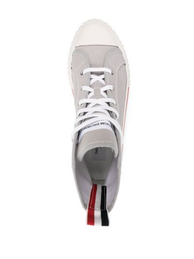 Thom Browne Collegiate High-top Trainers In Grey