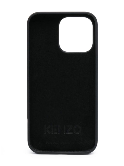 Shop Kenzo Logo-print Flower Iphone 13 Pro Case In Black