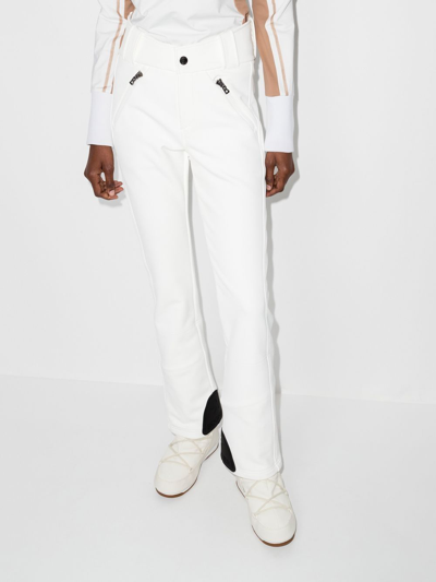 Shop Bogner Haze Flared Ski Trousers In White