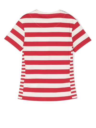 Shop Orlebar Brown Jimmy Striped T-shirt In Red