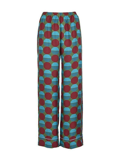 La Doublej Silk Pajama In Blue