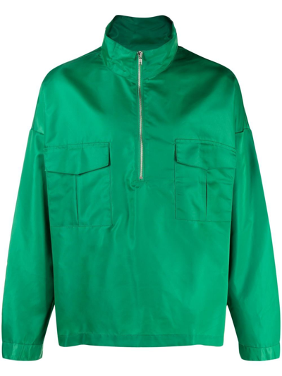 Shop The Frankie Shop Kevin Pull-over Jacket In Green