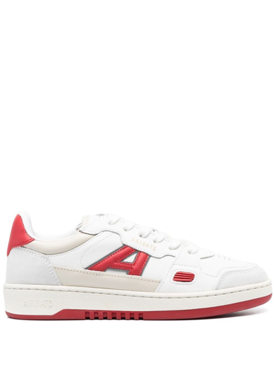 Shop Axel Arigato A-dice Lo Leather Sneakers In White