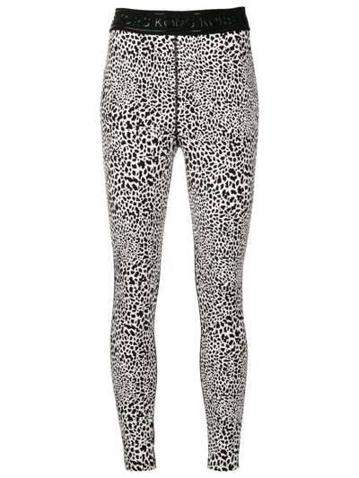 Animal Print Leggings In Black