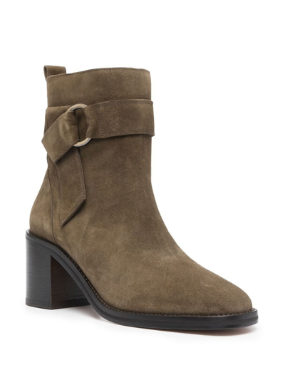 Shop Tila March Lea Suede Ankle Boots In Green