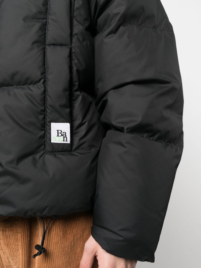 Shop Bacon Andrew Hooded Padded Jacket In Black