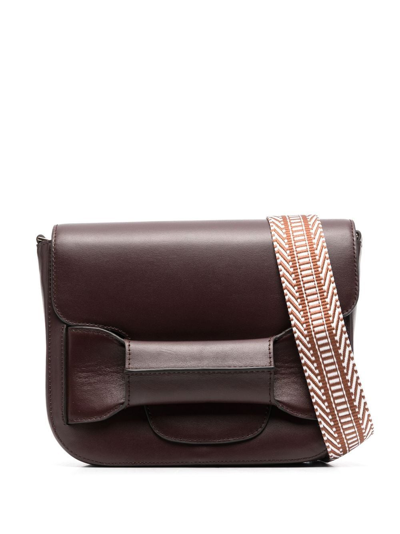 Shop Tila March Ali Foldover Crossbody Bag In Purple