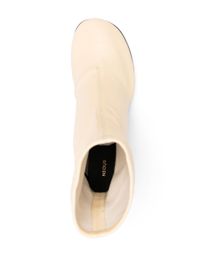 Neous Lepus Stretch 70mm Booties In Neutrals