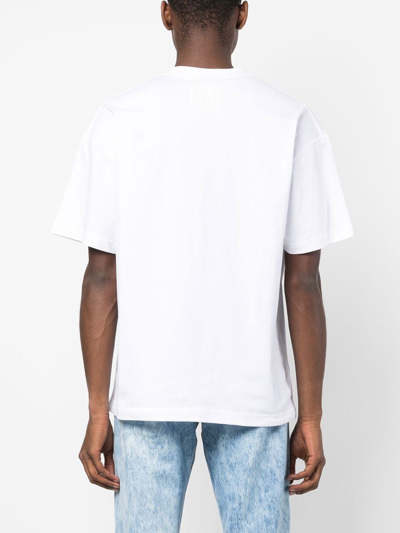 Shop Vtmnts Dripping Barcode T-shirt In White