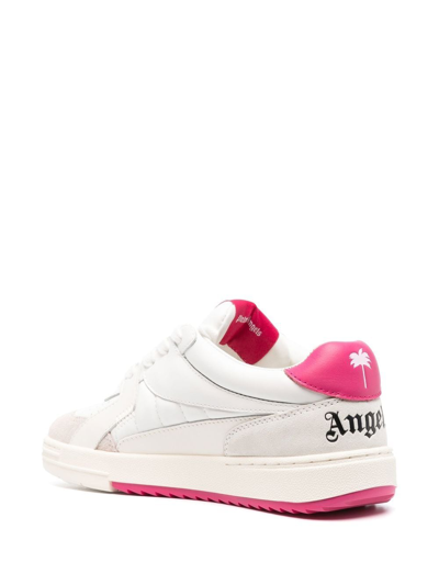 Shop Palm Angels Palm University Low-top Sneakers In White