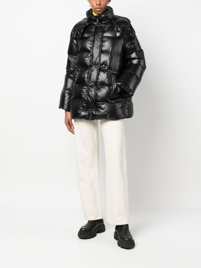 Shop Fay Hooded Down Puffer Jacket In Black