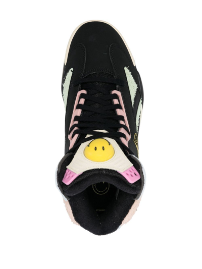 Shop Reebok Smiley Shaq Attaq Sneakers In Black