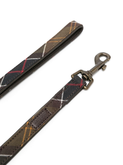 Barbour Tartan-check Dog Lead In Green
