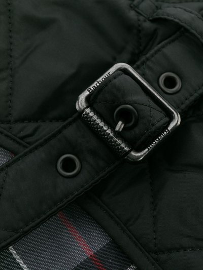 Shop Barbour Diamond-quilted Dog Coat In Black