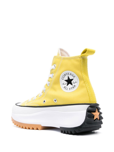 Converse run best sale star hike jaune