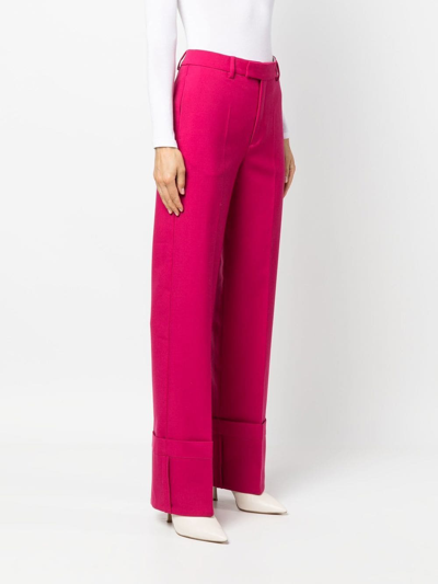 Shop Bite Studios High-waisted Tailored Trousers In Pink