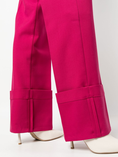 Shop Bite Studios High-waisted Tailored Trousers In Pink
