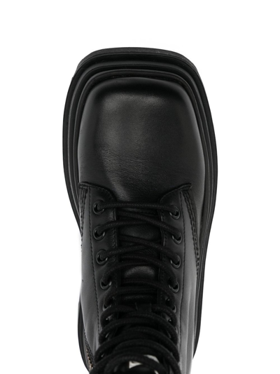 Naked Wolfe Sloane Lug Sole Bootie In Black Leather