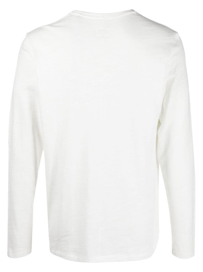 Shop Rag & Bone Long-sleeve Cotton T-shirt In White