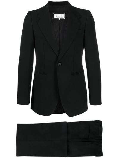 Maison Margiela Tailored Single-breasted Two Piece Suit In Black