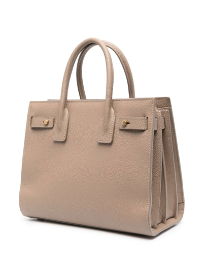 Shop Saint Laurent Sac De Jour Baby Tote Bag In Brown