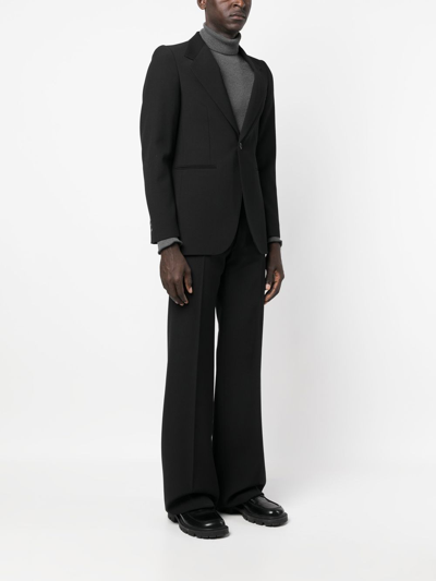 Shop Maison Margiela Single-breasted Wool Suit In Black