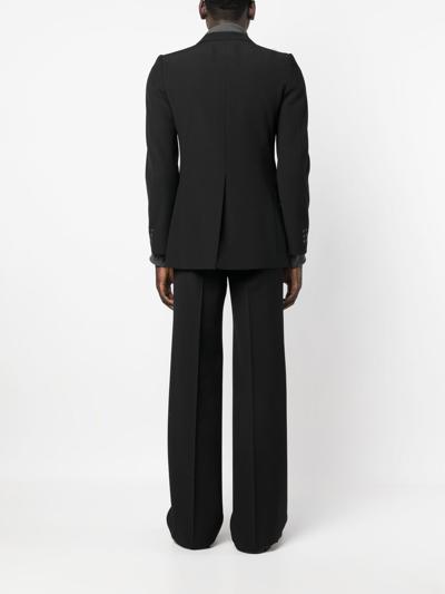 Shop Maison Margiela Single-breasted Wool Suit In Black