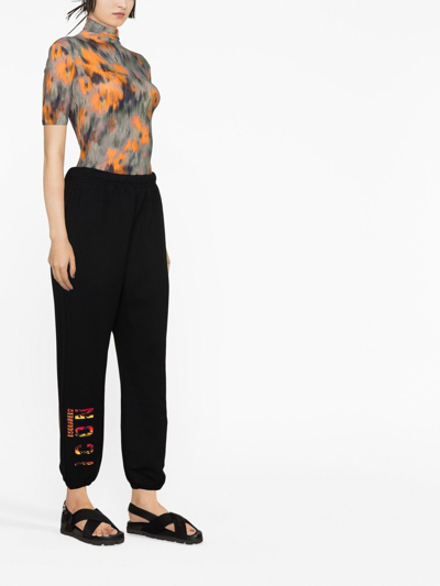 Shop Dsquared2 Logo-print Track Pants In Black