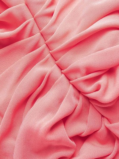 Dsquared2 Pink Draped One-shoulder Dress In Viscose Woman D-squared2 In Pink