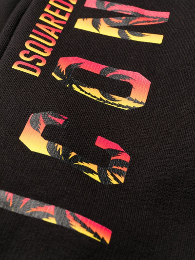 Dsquared2 Logo-print Track Pants In Black