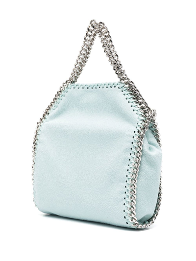 Shop Stella Mccartney Mini Falabella Tote Bag In Green