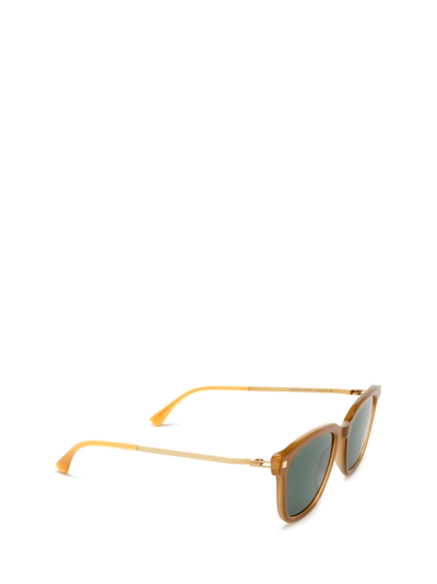 Shop Mykita Sunglasses In C99 Brown Dark Brown/glossy Go