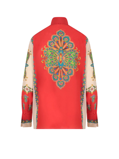 Shop Etro Shirt In Red