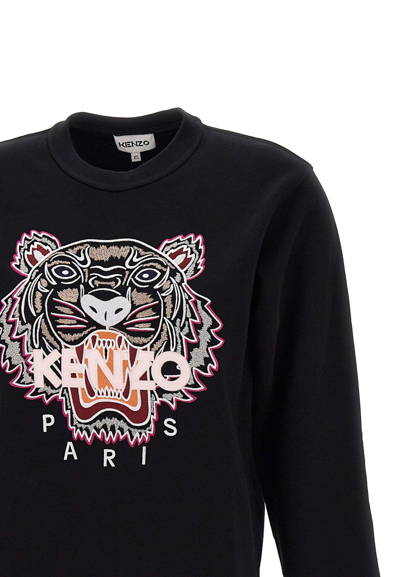 Shop Kenzo Paris Tiger Classic Cotton Sweatshirt In Black