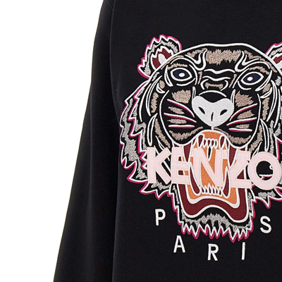 Shop Kenzo Paris Tiger Classic Cotton Sweatshirt In Black