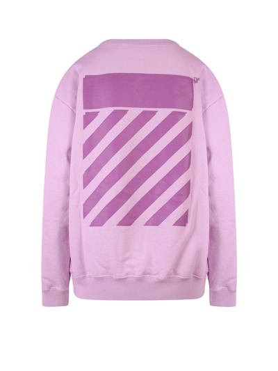Shop Off-white Sweatshirt In Purple