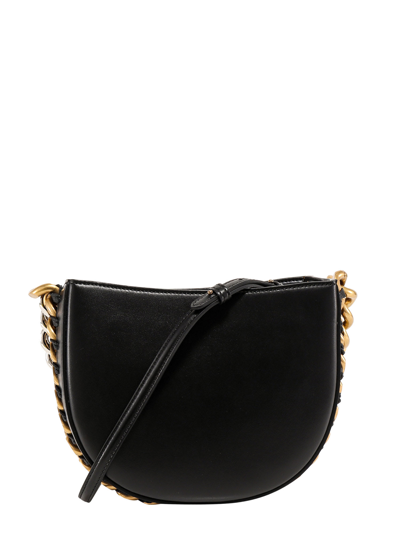 Shop Stella Mccartney Frayme Shoulder Bag In Black